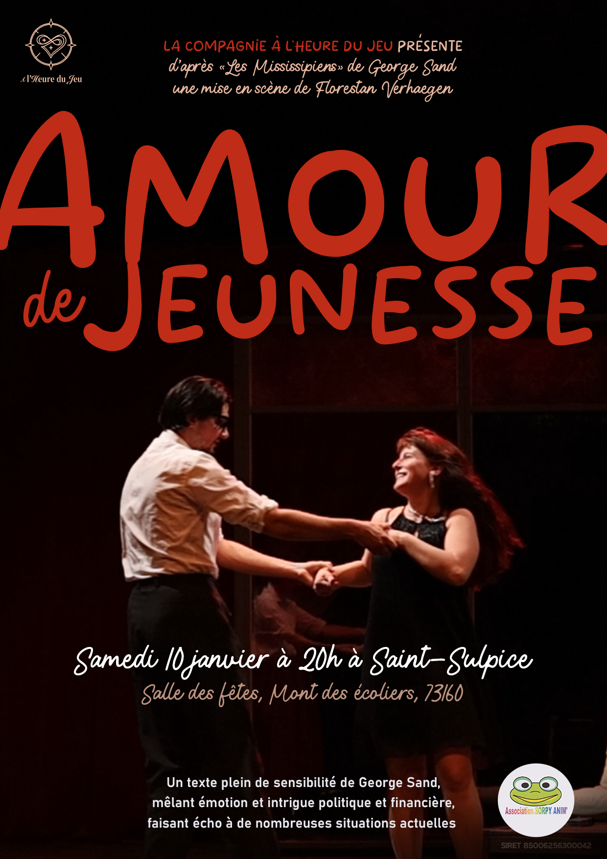 La compagnie à l'heure du jeu samedi 10/01 à 20h