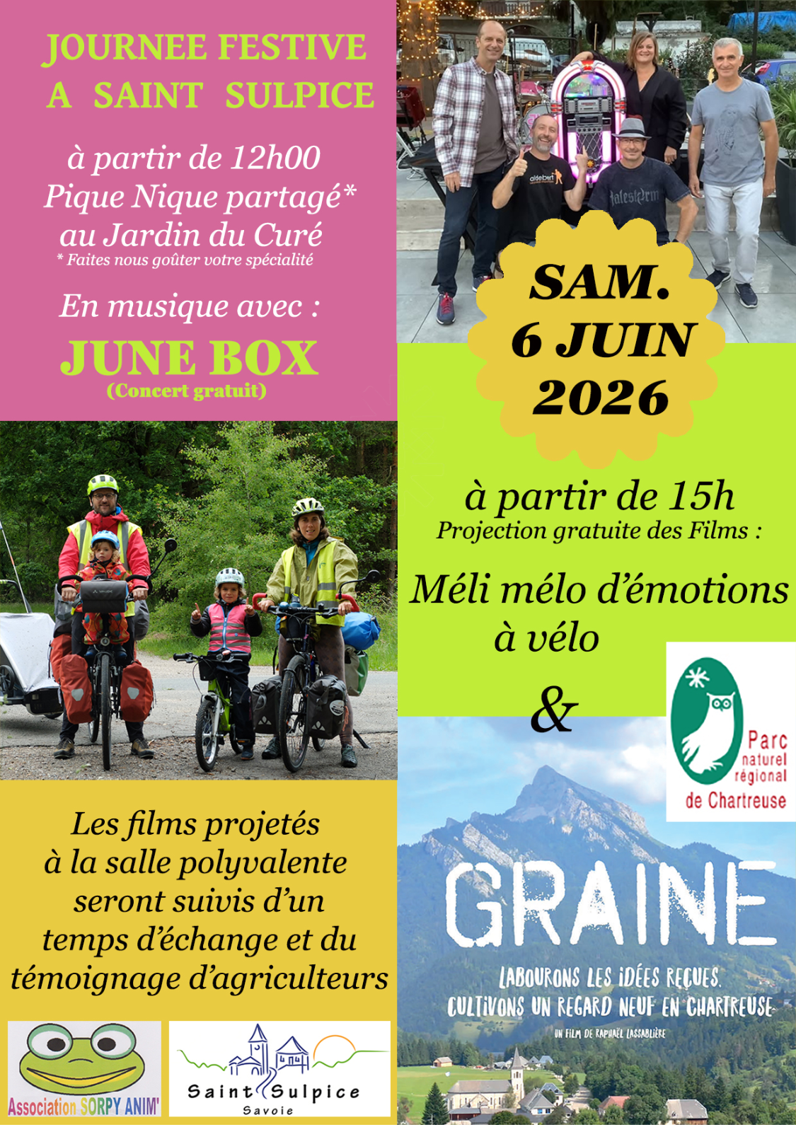 Journée festive à St-Sulpice ! 6 juin