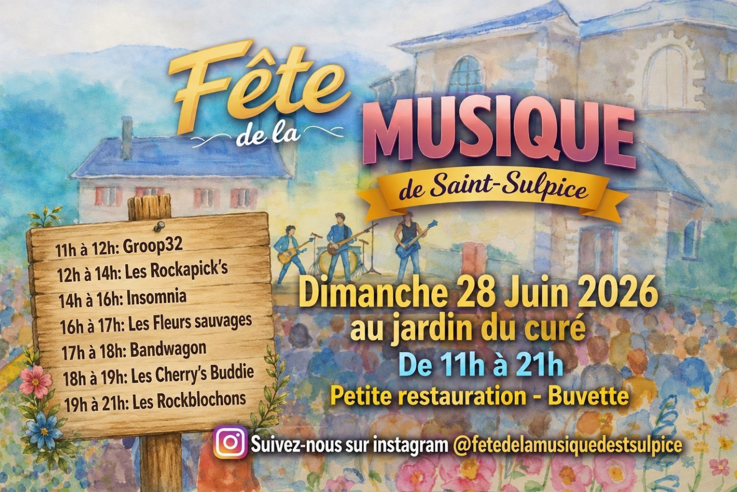 Fête de la musique à Saint-Sulpice 28/06