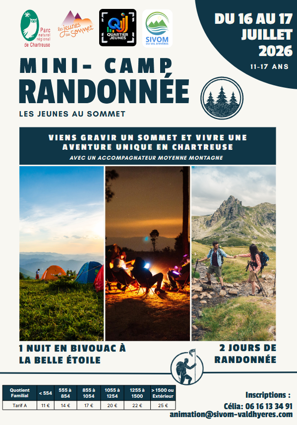 Programme Jeunesse Été 2026 (11-17 ans)